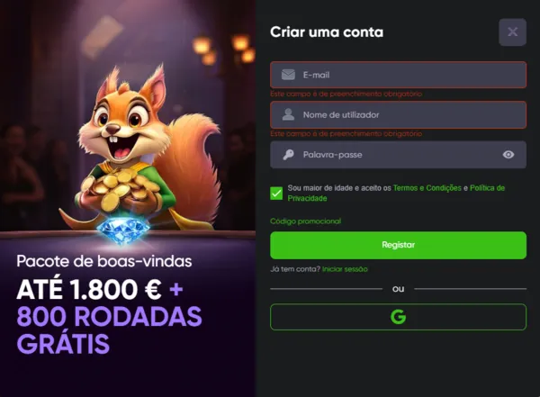 spinline signup page